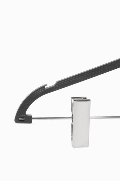 10'lu DBL 40cm Ahşap Görünümlü Dolgulu BM Plastik Takım Askısı (4) AkalBatu