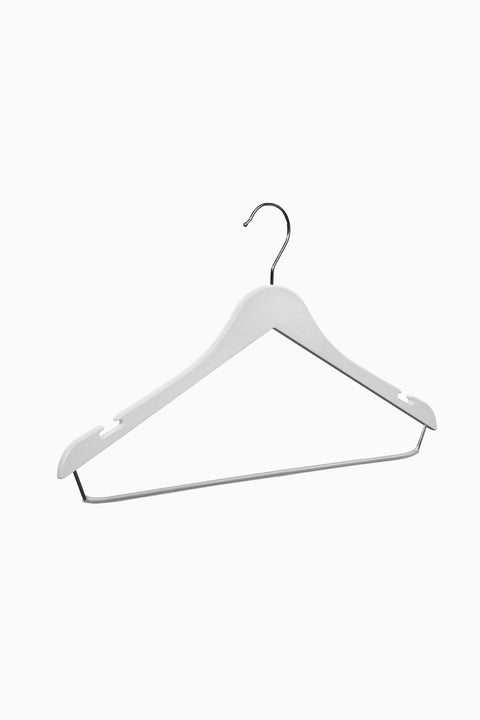 10'lu DBP 40cm Ahşap Görünümlü Dolgulu BH Plastik Takım Askısı (4) AkalBatu