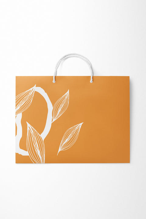 No1 25'li Floral Seri Kraft Çanta (4) AkalBatu