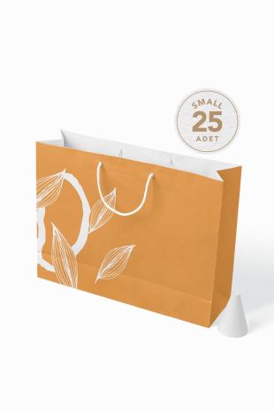 No1 25'li Floral Seri Kraft Çanta (3) AkalBatu