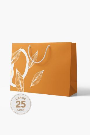 No1 25'li Floral Seri Kraft Çanta (11) AkalBatu