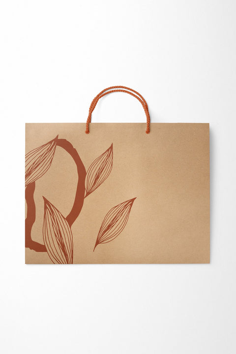 No1 25'li Floral Seri Kraft Çanta (12) AkalBatu