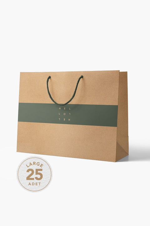 No1 25'li Minimal Seri Kraft Çanta (9) AkalBatu