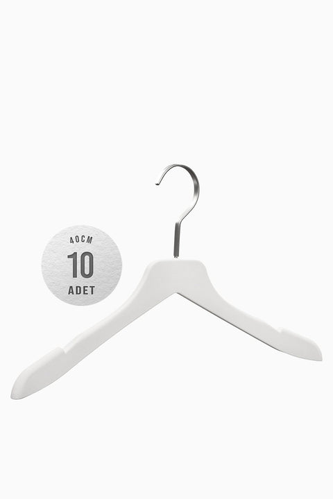 10'lu BPS 40cm Soft Touch Kaplamalı Plastik Askı (2) AkalBatu