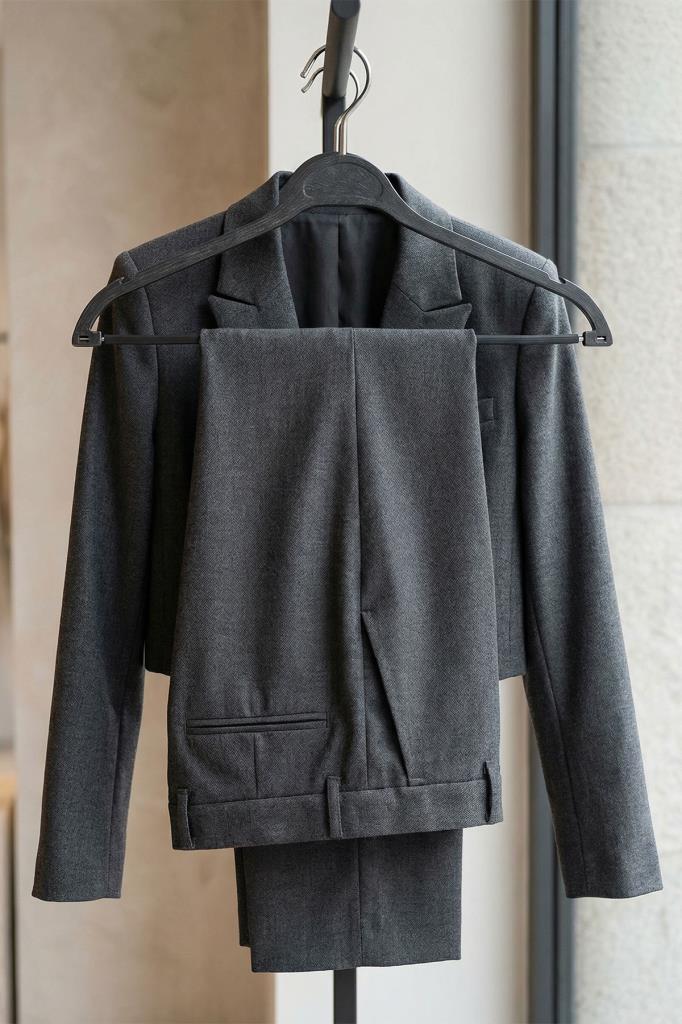 10'lu DBL 40cm Ahşap Görünümlü Dolgulu BH Plastik Takım Askısı