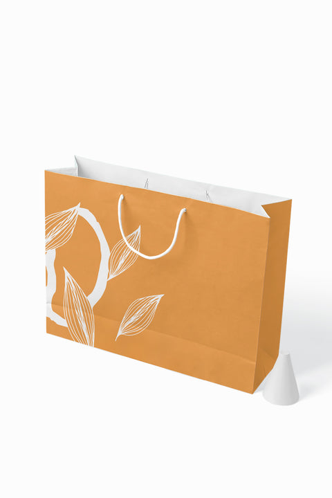 No1 25'li Floral Seri Kraft Çanta (1) AkalBatu