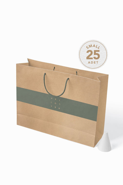 No1 25'li Minimal Seri Kraft Çanta (2) AkalBatu