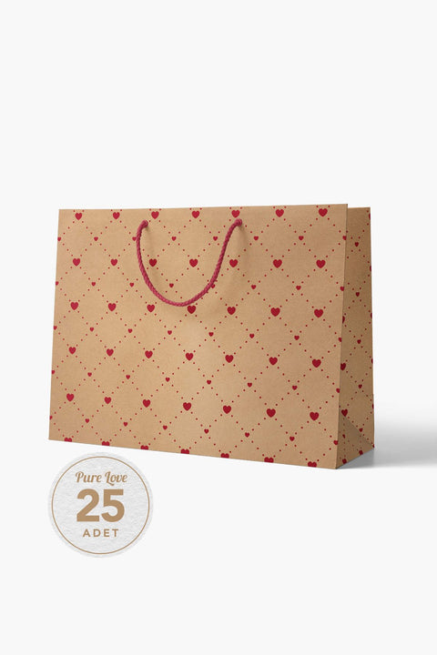 No1 25'li Pure Love Seri Kraft Çanta (1) AkalBatu